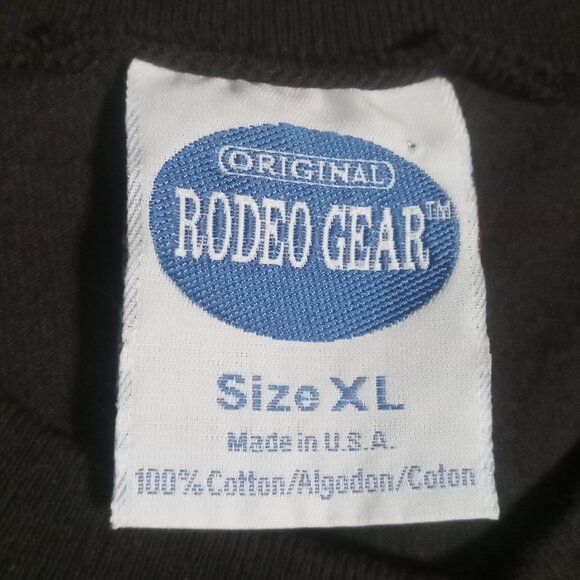 Roper Men's VTG Rodeo Gear Metal Button SS Crewneck Shirt Size XL Made in USA - Picture 5 of 8